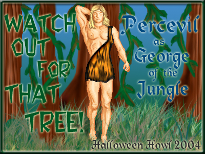 Percevil dressed up as George of the Jungle for Halloween! Doll base by Oyye over at oopsiarted.com/oyye